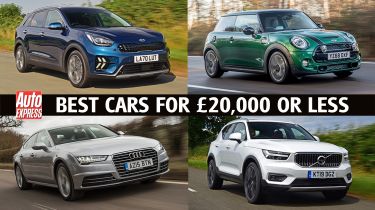 Best cars for £20,000 or less - header image